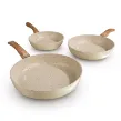 نمایی از ست سه تایی ماهی تابه گرانیتی