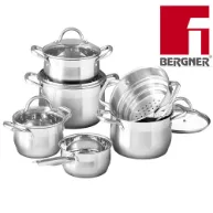 سرویس قابلمه تمام استیل برگنر Bergner Gourmet