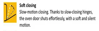 قابلیت Soft Closing  فر توکار ویرپول