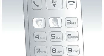نور پس زمینه در تلفن بی سیم  فلیپس PHILIPS