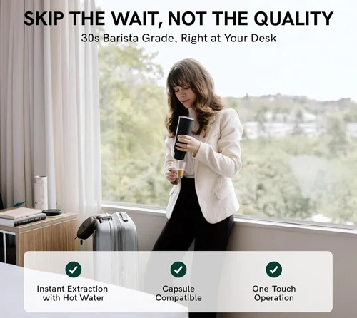 اسپرسوساز قابل حمل در سفر