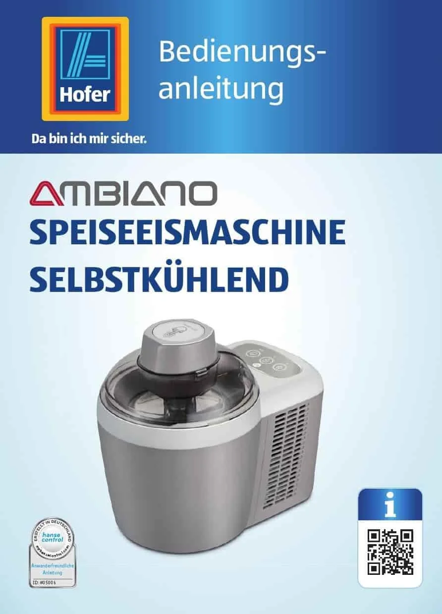  بستنی ساز خانگی آمبیانو AMBIANO